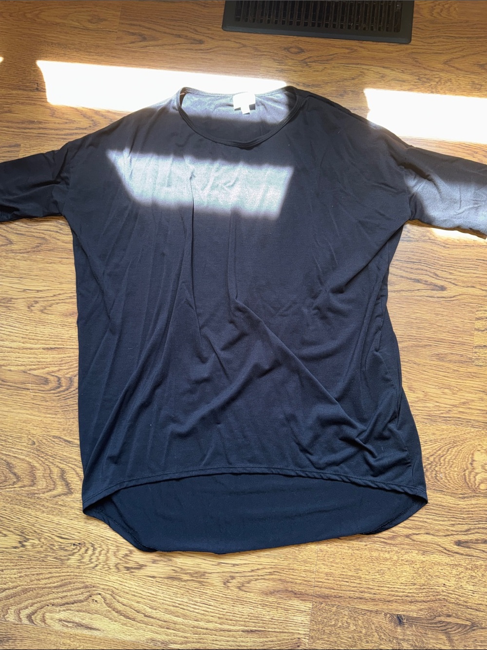 LuLaRoe Black Crew Neck Shirt